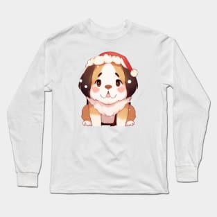 Cute St. Bernard Drawing Long Sleeve T-Shirt